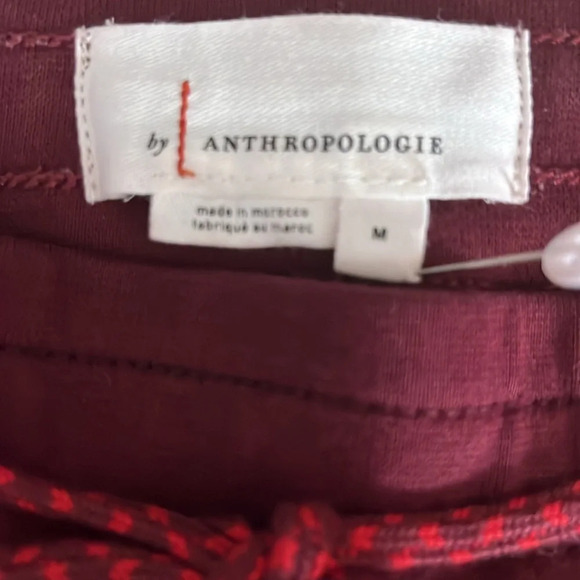 Anthropologie Leigh Corduroy Jogger Pants in Burgundy - Size Medium - Picture 5 of 9